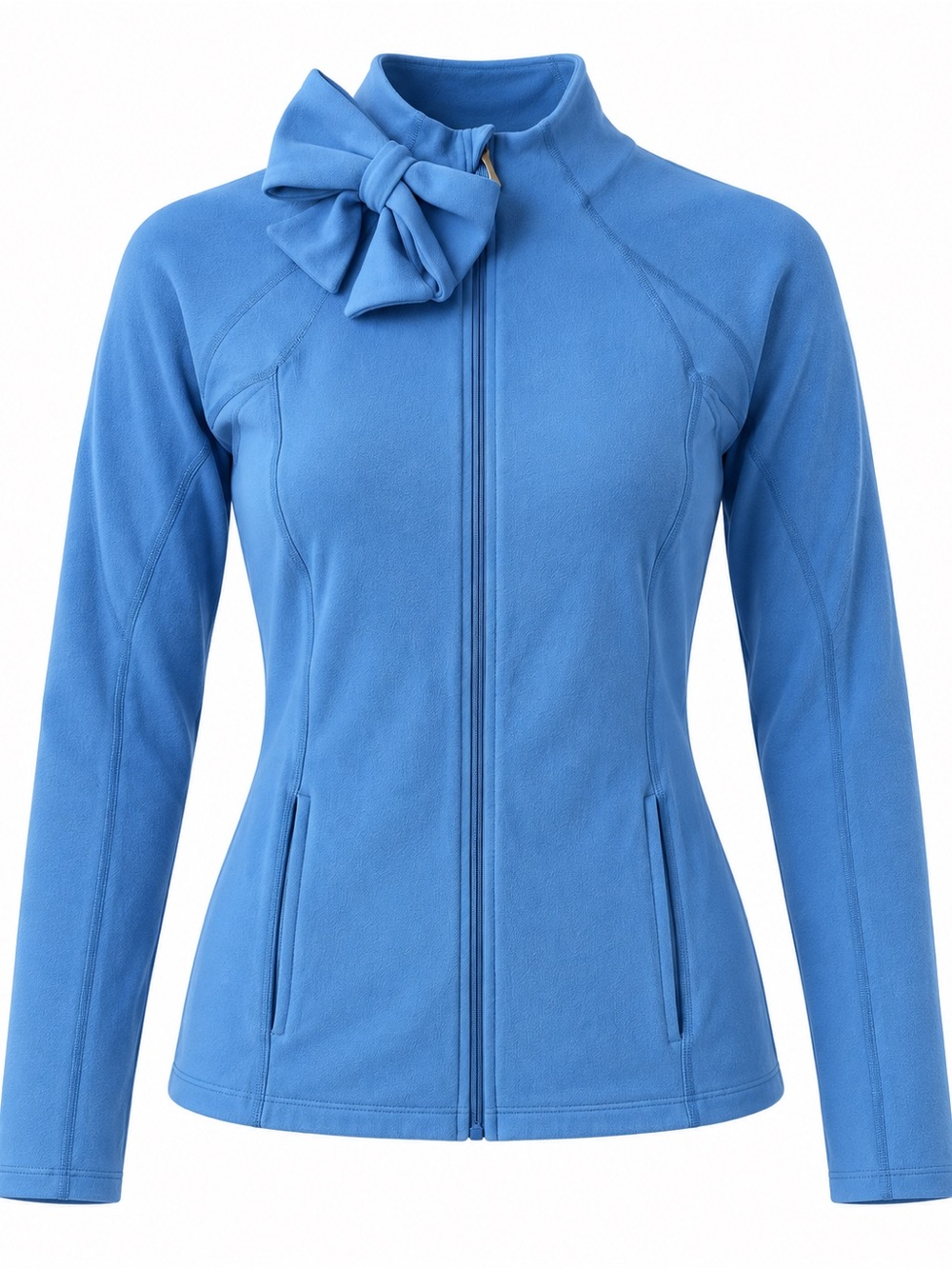 Kate Spade x Beyond Yoga Blue Bow Full Zip Activewear Jacket